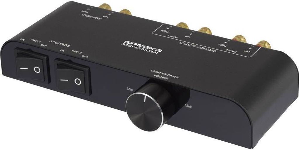 SpeaKa Professional 2 Port Lautsprecher-Umschalter Produktbild 