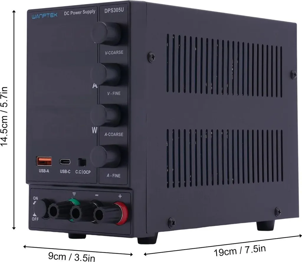 Alimentation de laboratoire CC DPS605U 0-60V 300W réglable grise