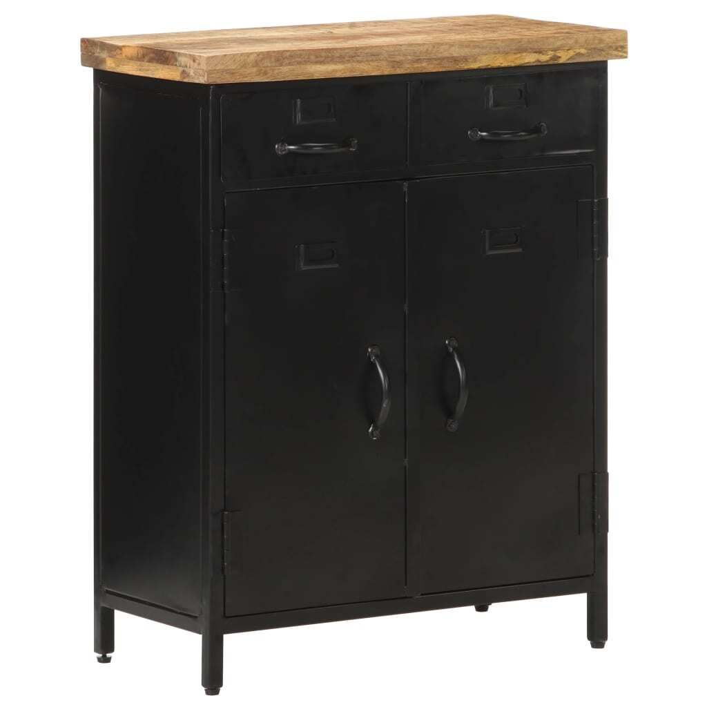 Sideboard 60x30x76 cm Raues Mangoholz