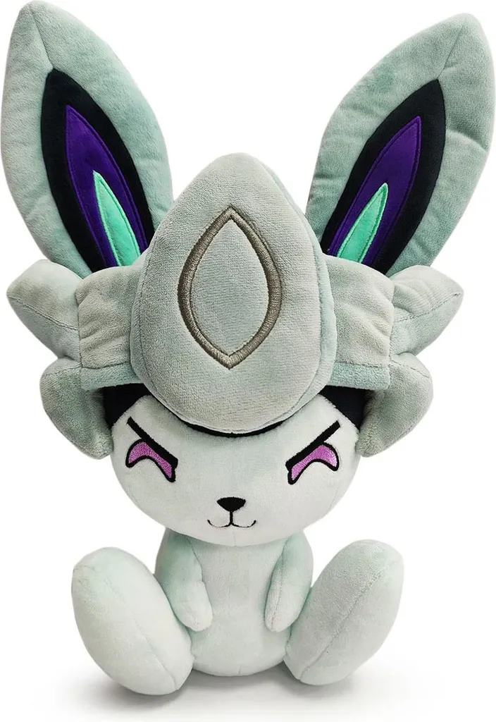 Figurine Peluche Battle Bunny LOL 22 cm Grise Finitions Premium