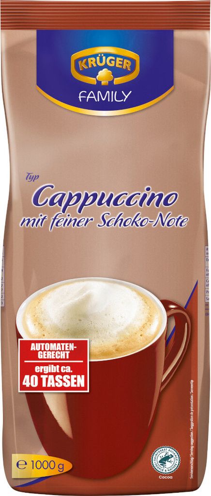 Krüger cappuccino in polvere al gusto di cacao confezione Immagine del prodotto 