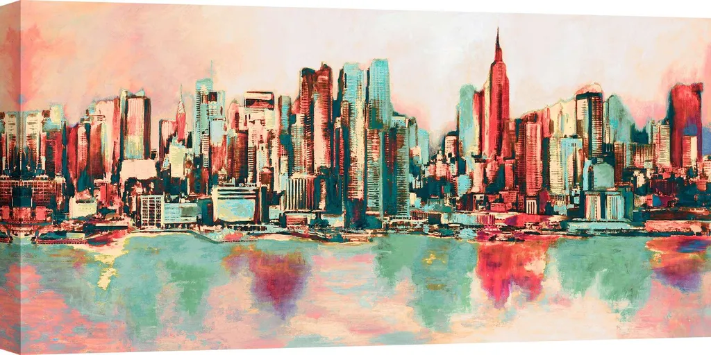 Tableau panoramique New York pour combler et décorer un grand mur vide