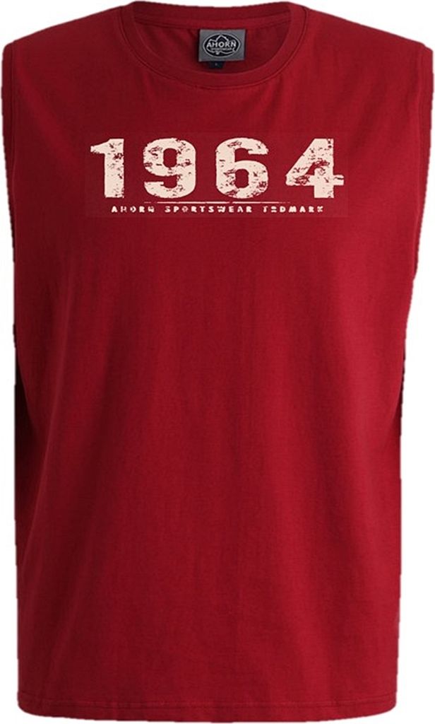 Übergrößen Tanktop Vintage Number beige AHORN SPORTSWEAR Produktbild 