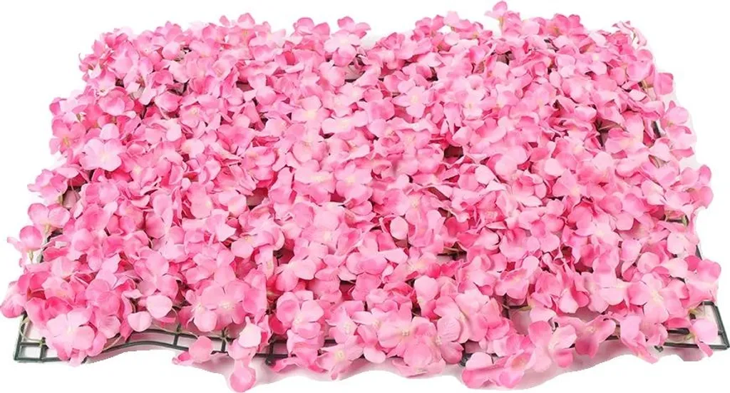 Mur de fleurs en soie haute densité, décoration florale durable 40x60cm