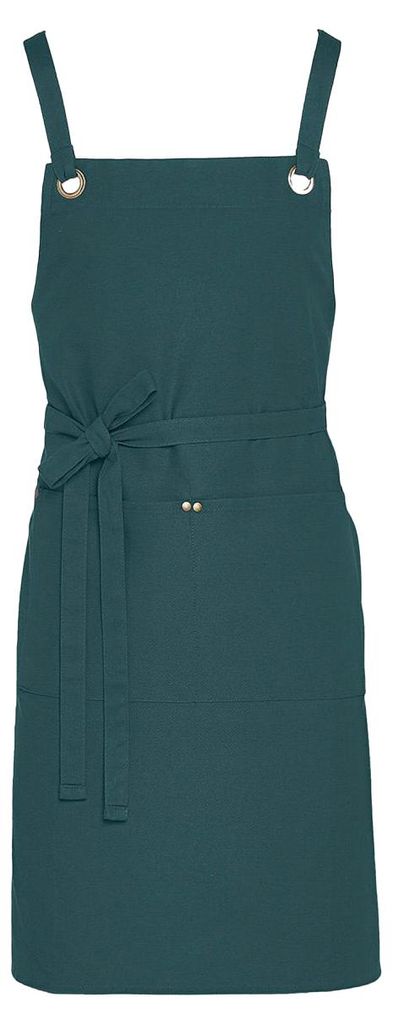 SG Accessories Bistro - Latzschürze "Provence", Überkreuzt FK1943 (Einheitsgröße) (Blau)