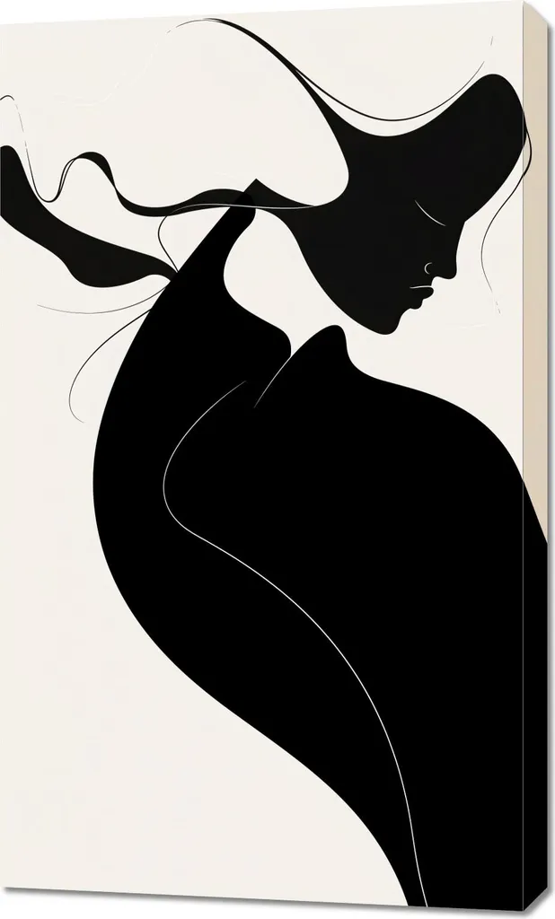Image 60 x 100 cm Réduction au contour avec finition haute précision