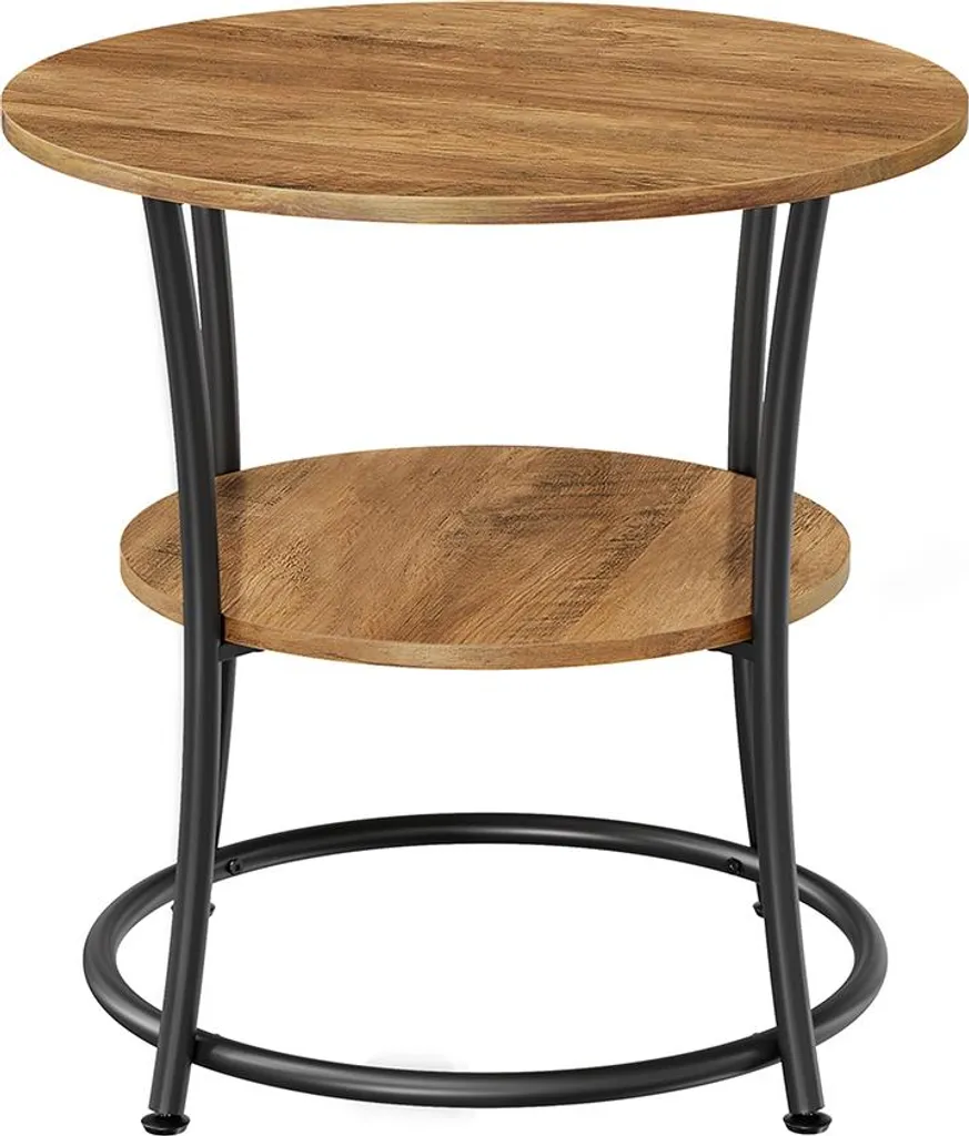 Table d'appoint gain de place pour petits espaces avec 2 tablettes