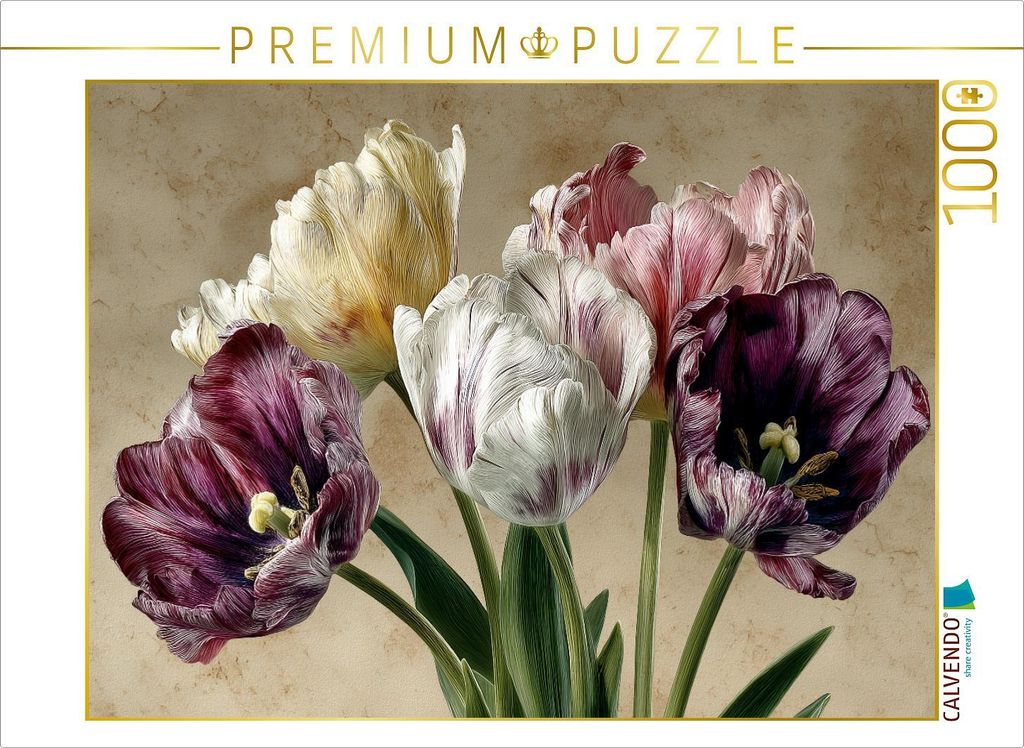CALVENDO Puzzle Ein Motiv aus dem Kalender Florale Meisterwerke | 1000 Teile Lege-Größe 64x48cm Foto-Puzzle für glückliche Stunden