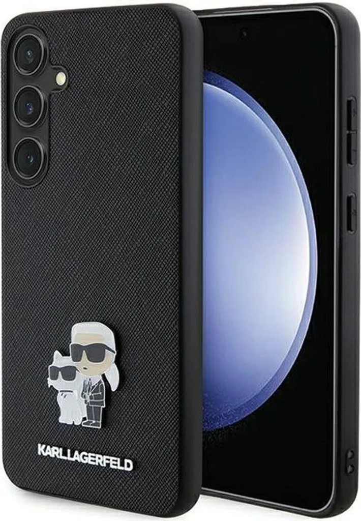Accessorio Must-Have: Samsung S24+ Karl Lagerfeld Saffiano Black Case