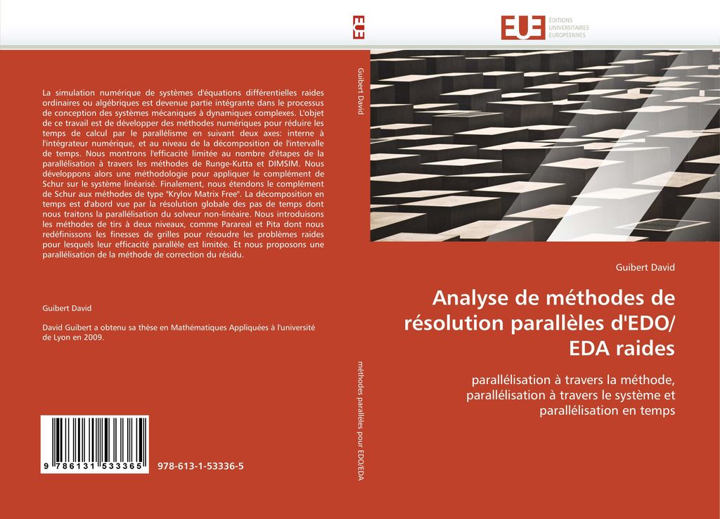 Analyse de méthodes de résolution parallèles d'EDO/EDA raides