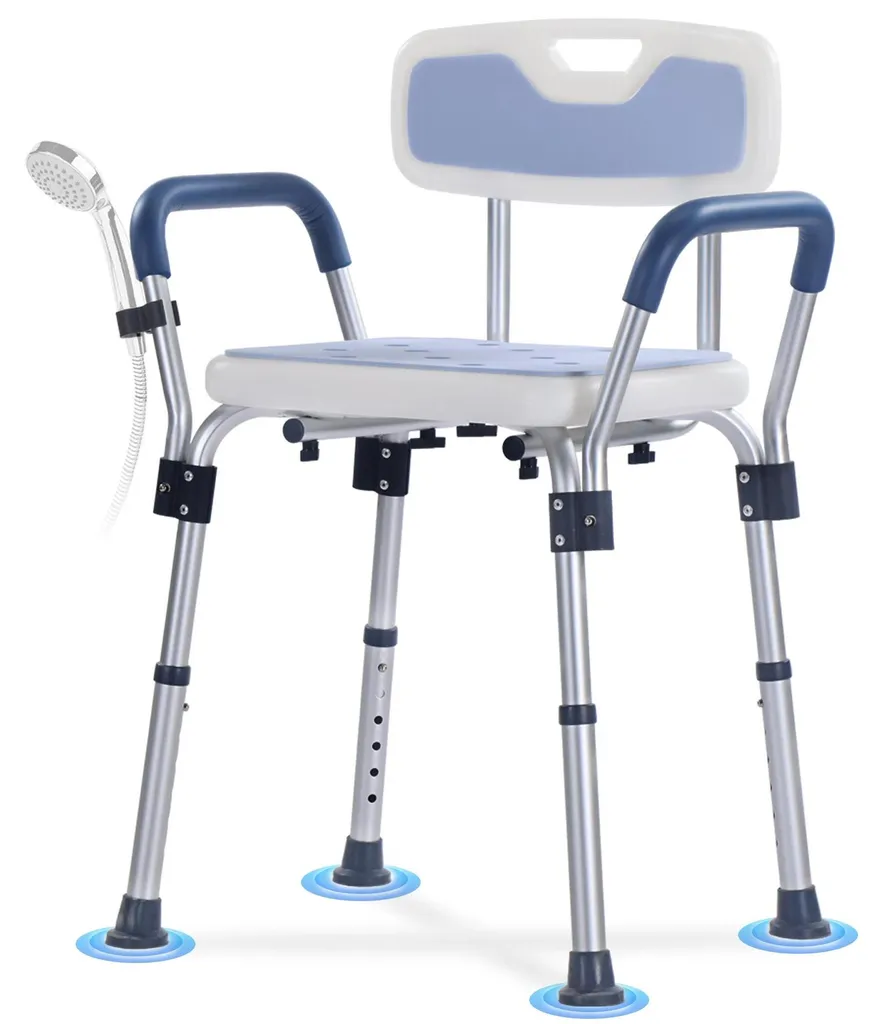 Chaise de douche pour maintien à domicile des personnes âgées et PMR