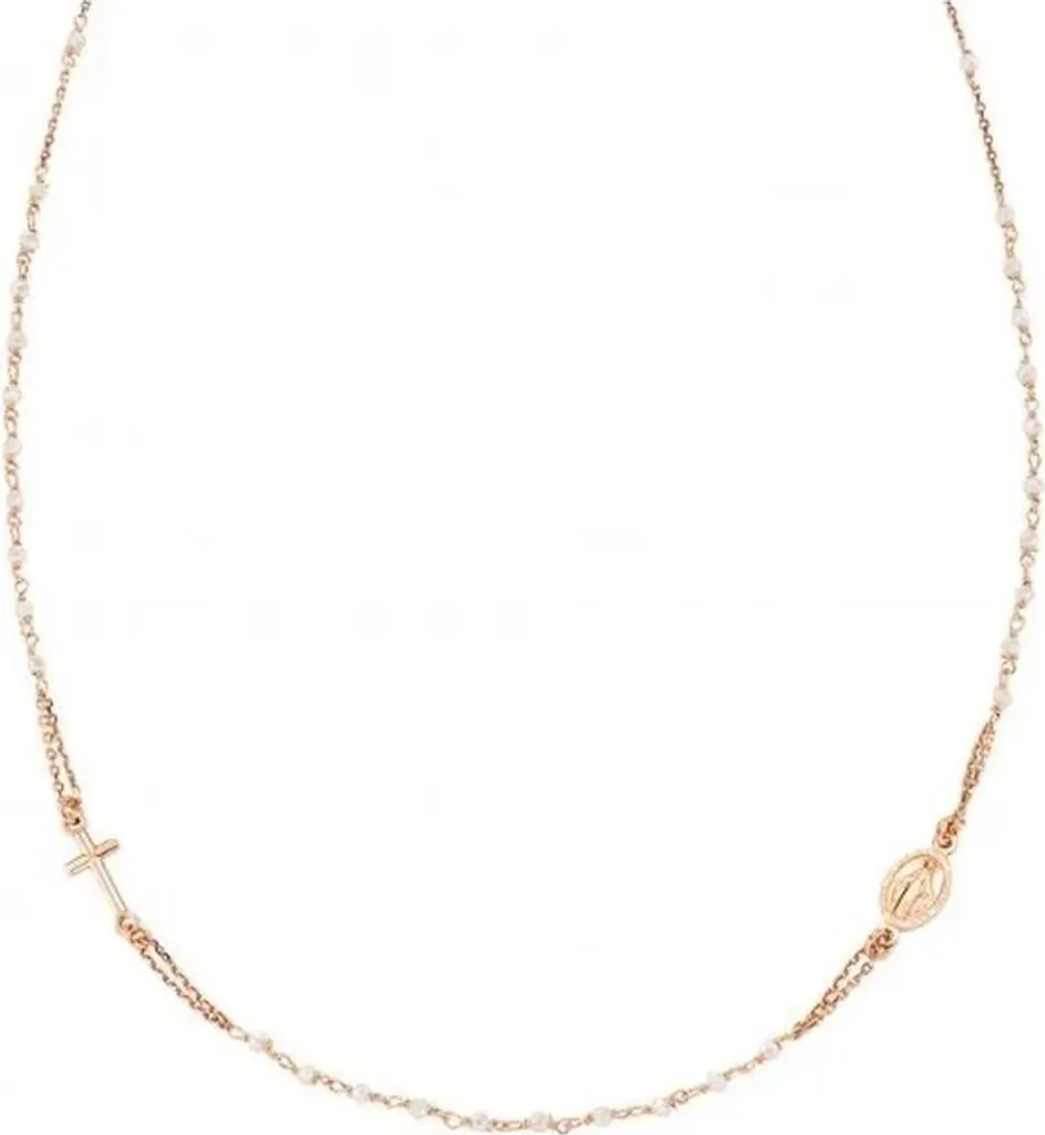 Collier en Argent 925 Maille Fine avec Croix Religieuse Amen Outlet