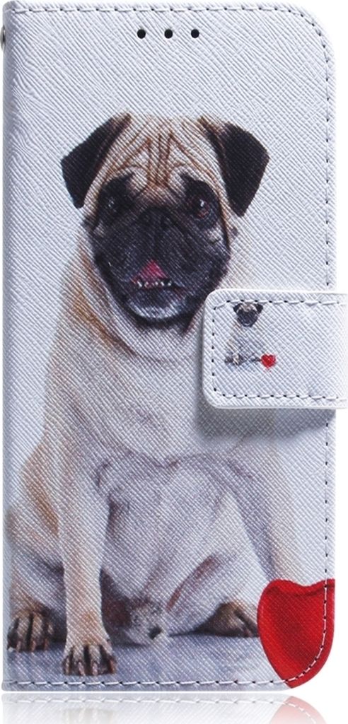 Mobigear Design iPhone 12 Hülle Klapphülle Geldbörse - Hund