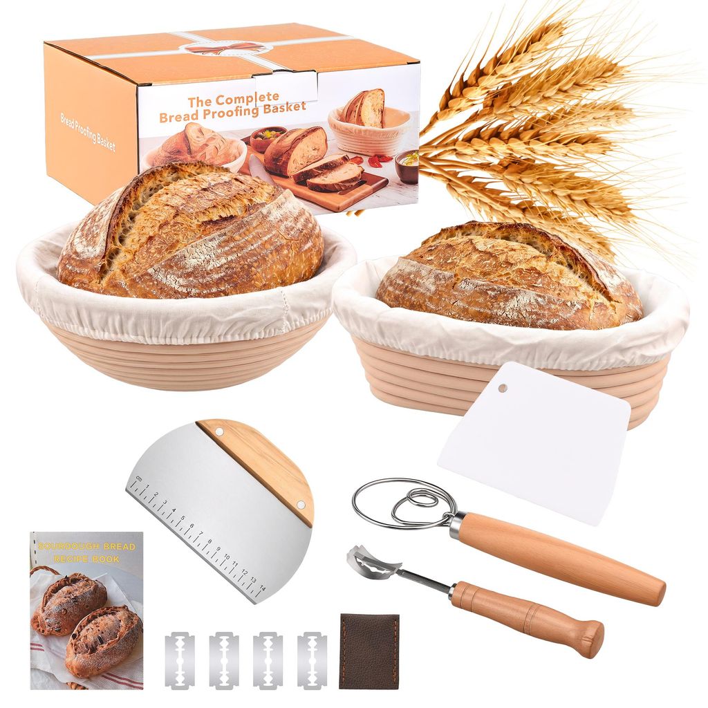 Set di cestini per lievitazione del pane UnboxG, rotondo Immagine del prodotto 