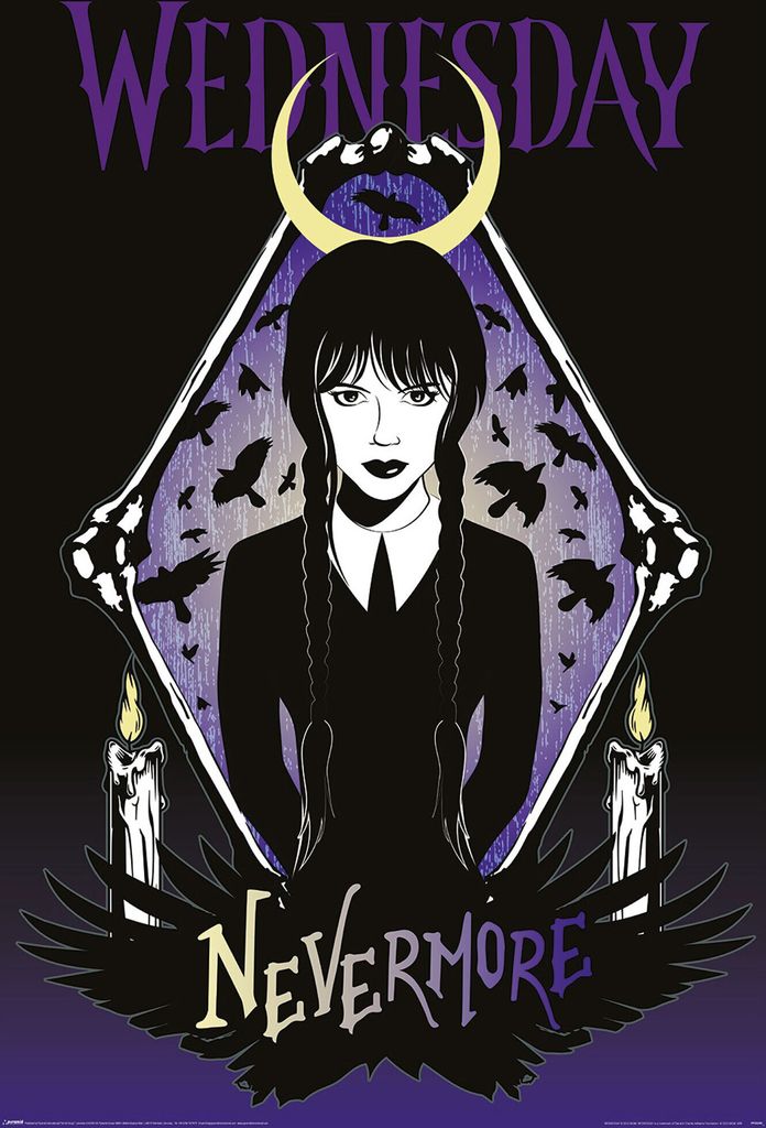 Empireposter Wednesday Addams Poster lizenziert mit Echtheitssiegel 61x91,5 cm