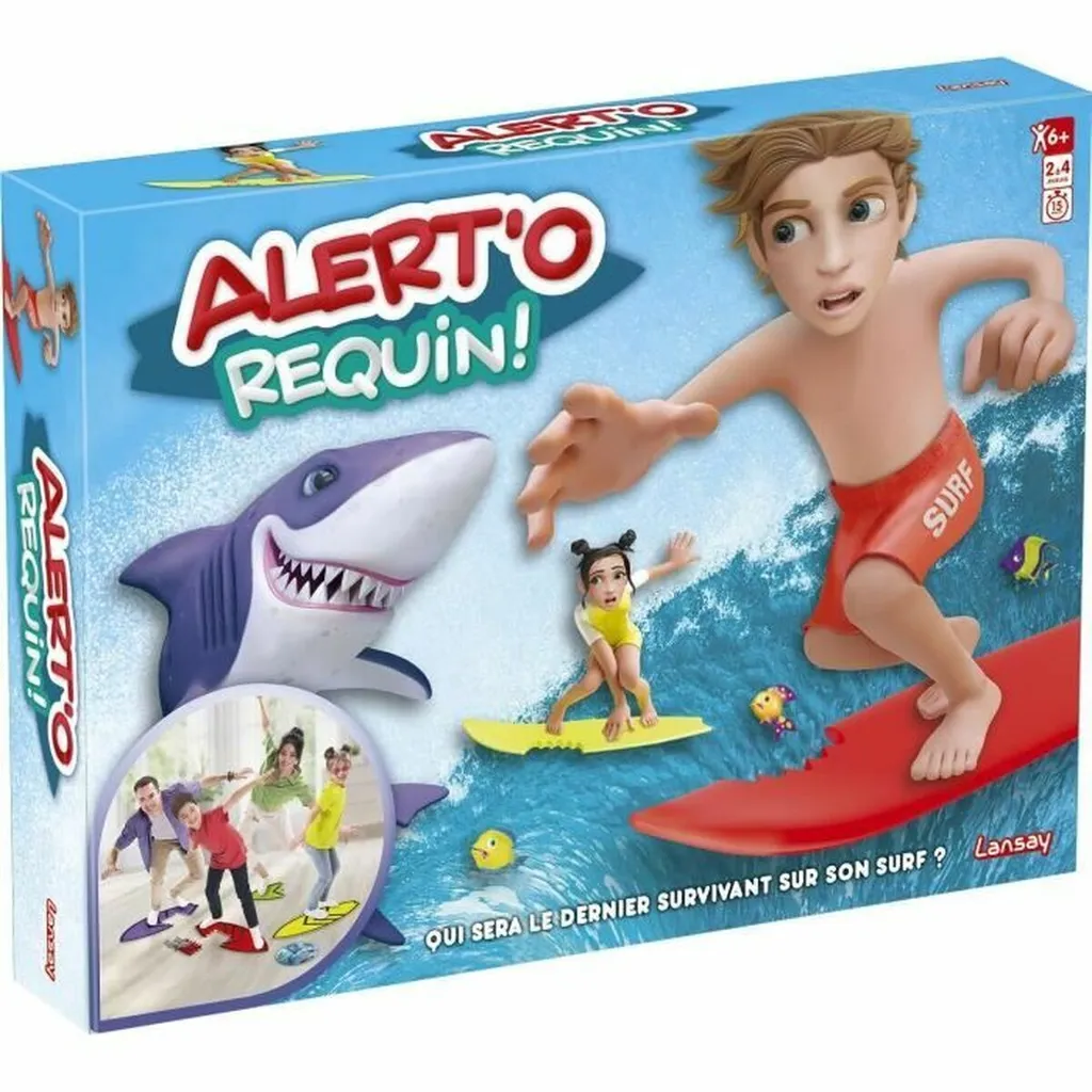 Alert'o Requin Lansay, jeu de table avec mécanisme de saut surprise