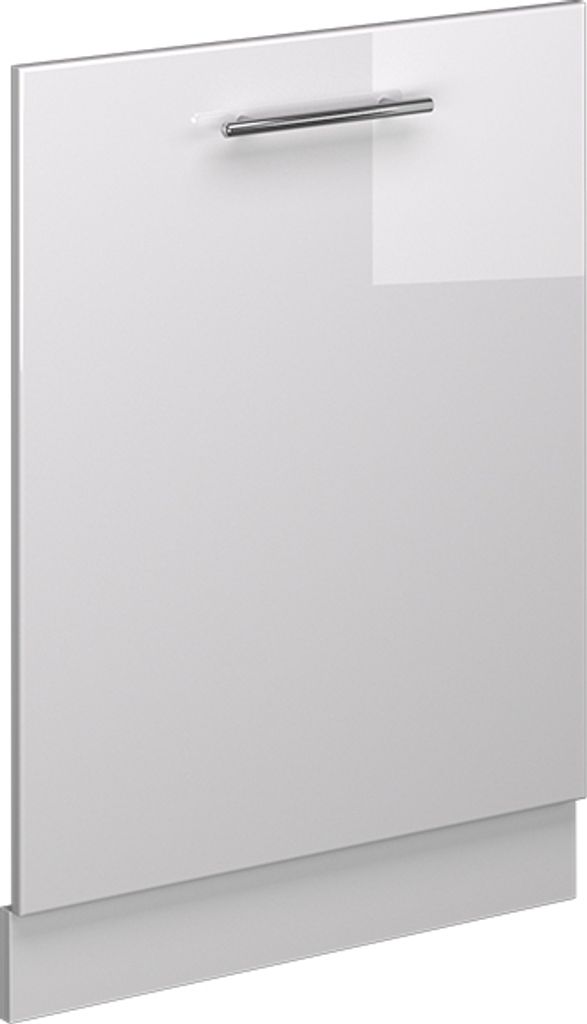 Vicco Geschirrspülblende Fame-Line, 60 cm ohne Arbeitsplatte, Weiß Hochglanz/Weiß