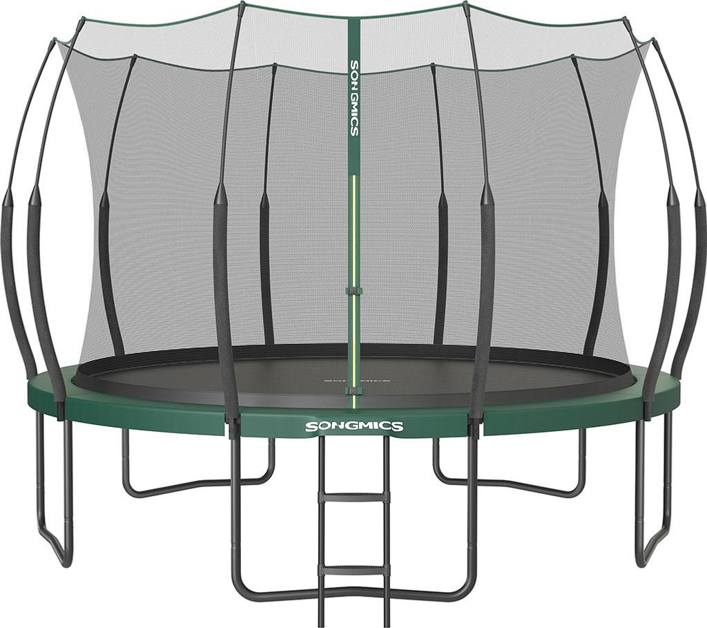 Trampolin Ø 366 cm mit Reißverschluss, Dschungelgrün