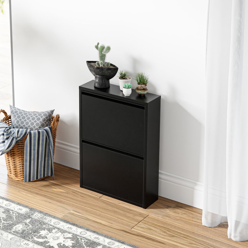Schuhkipper 'Sokndal' 71x50x15cm Schwarz