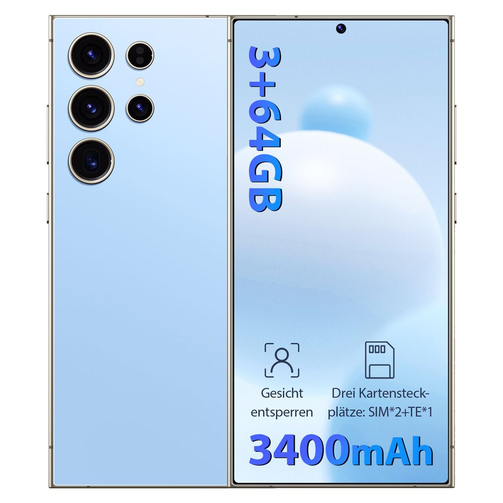 Entsperren Telefon, 4G-LTE FDD TDD Smartphone, Dual SIM Karte, Lagerung 64GROM, 256GB Erweiterung, 6,75-Zoll Android Telefon, Metallrahmen