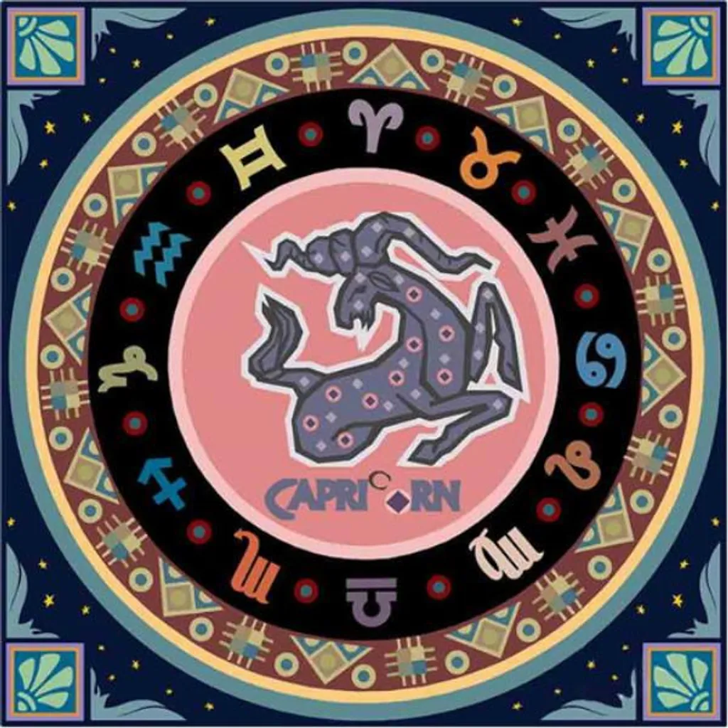 Kit Pittura Diamante Mandala 7D Capricorno - Mosaico DIY 30x30cm