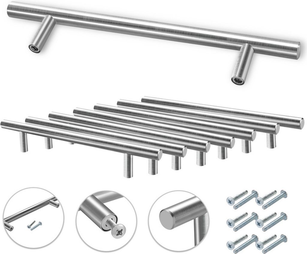 Hengda Schrankgriff Möbelgriffe Küchengriffe Türgriff Küchengriff 156x96x12MM 10 Stück