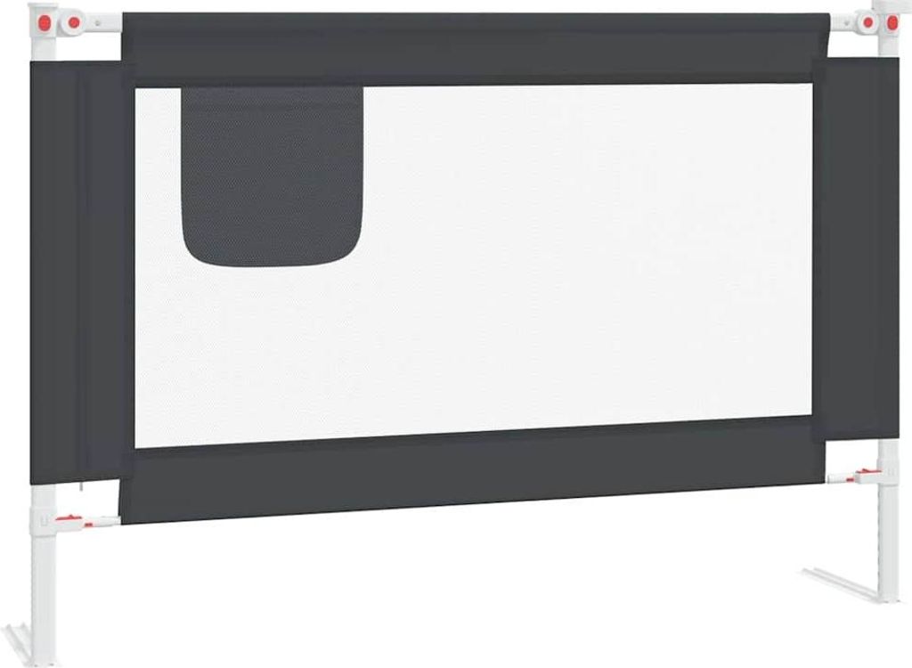 vidaXL Ochranný kryt postele pre batoľatá Dark Grey 100x25 Obrázok produktu 