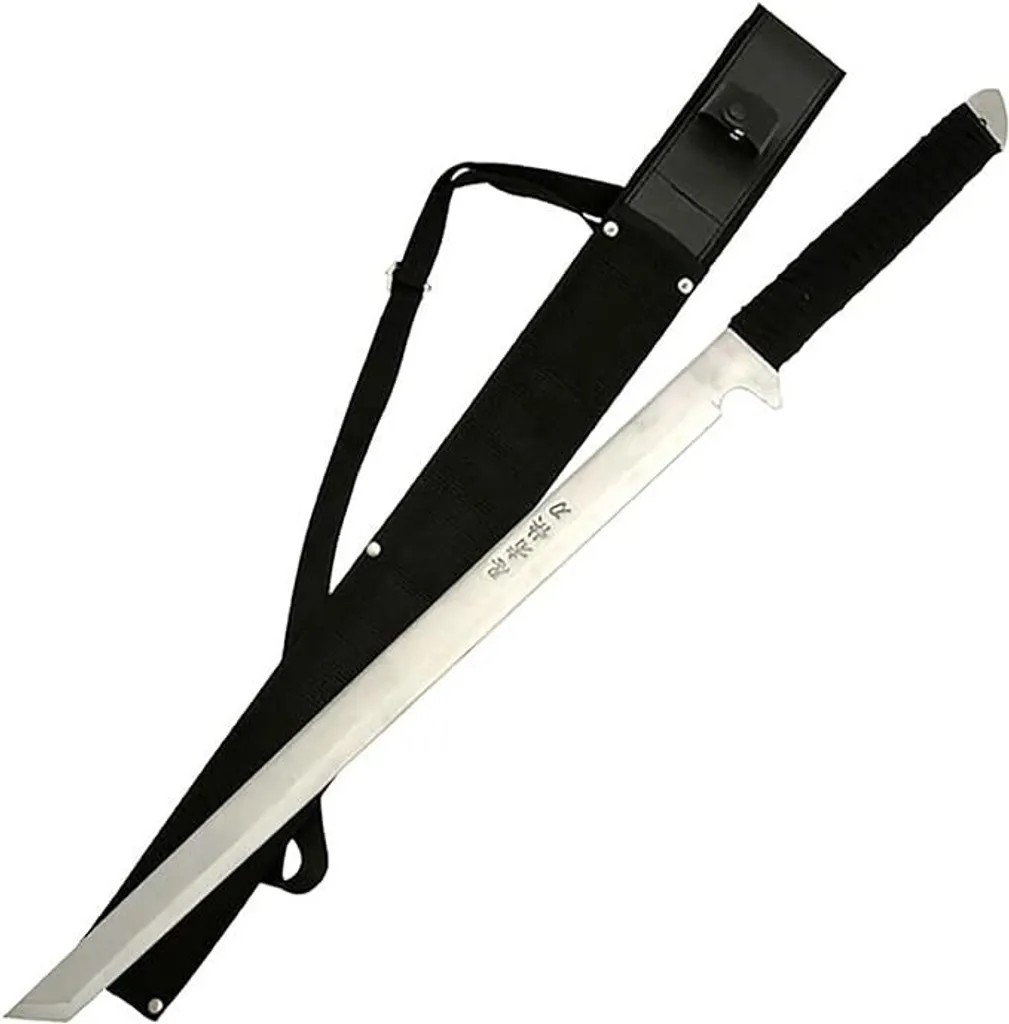 Katana Ninja Métal avec Lame Acier 1045 - Sabre Tranchant de Collection