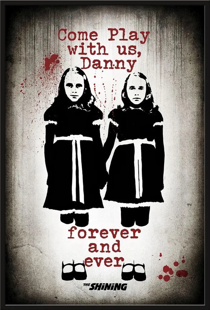 Affiche The Shining Prête à Accrocher avec Cadre Noir Shinsuke Durable