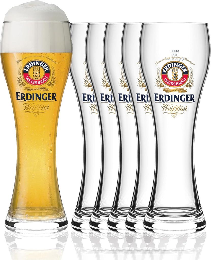 Erdinger Weizenbier Weissbier Gläser 0,5l - 12 Stück Produktbild 