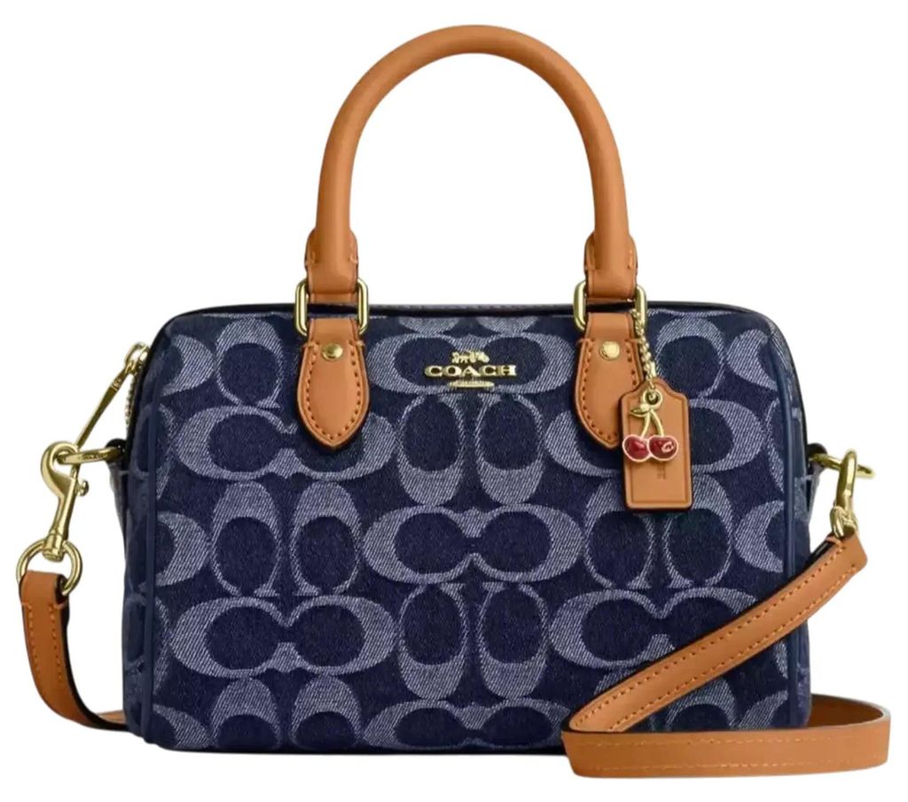 Dámská kabelka Coach Mini Rowan, crossbody model, v modré Obrázek produktu 