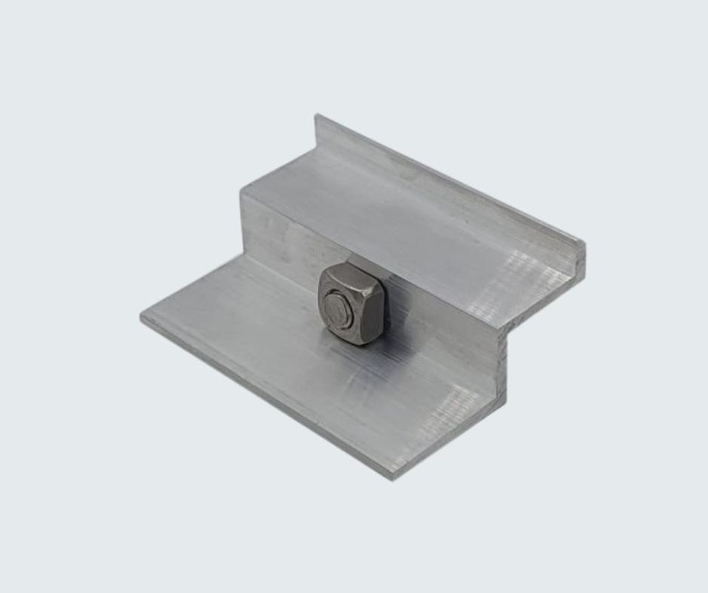 Endklemme Alu Solar Befestigungsset Rahmenhöhe 38mm Vierkantmutter