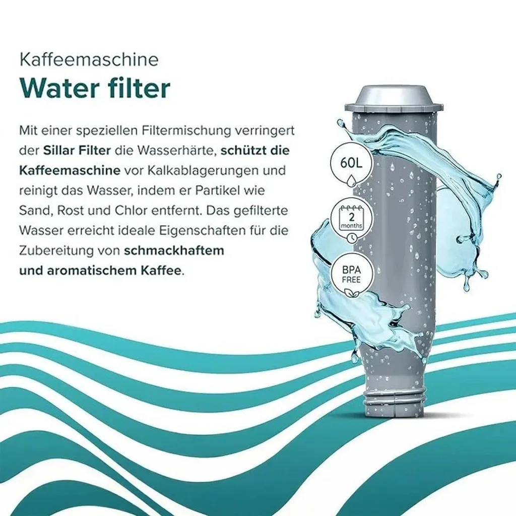 Filtre à Eau Compatible Machine à Café Krups et Melitta - Lot de 10 Unités