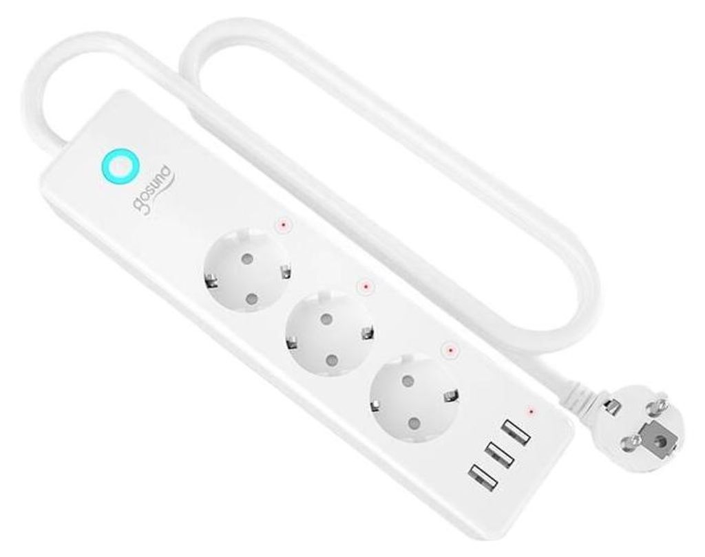 Gosund P1 PLUS smart WiFi power strip (3x AC schuko, 3x Obrázok produktu 