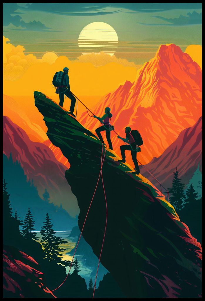 Plakat 67,5x100cm Am Gipfel