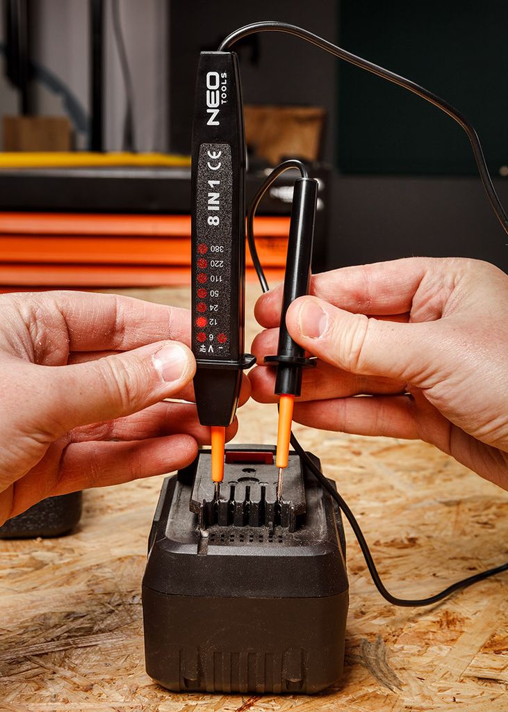 NEO TOOLS Skúšačka napätia 2-pólová s LED displejom | Obrázok produktu 3