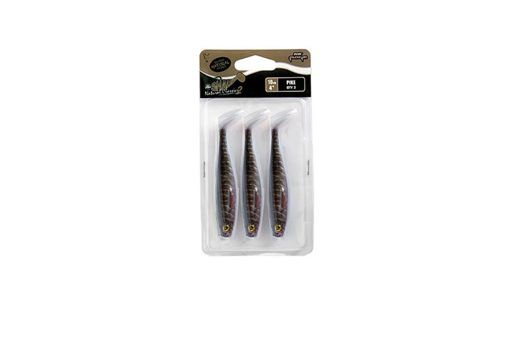 Fox Rage Pro Shad 10cm - 3 Gummifische, Farbe:super natural pike