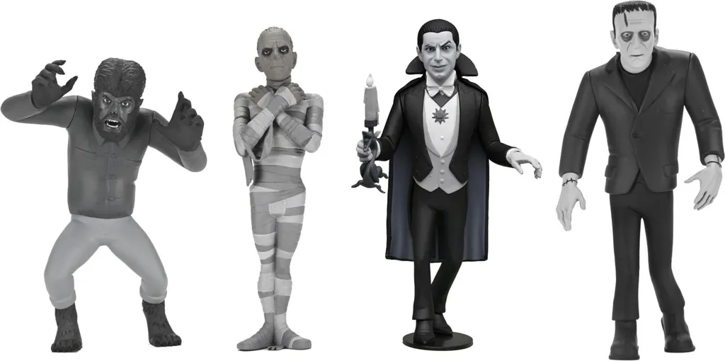 Collection Complète Universal Monsters 15cm Silver Screen Series 10