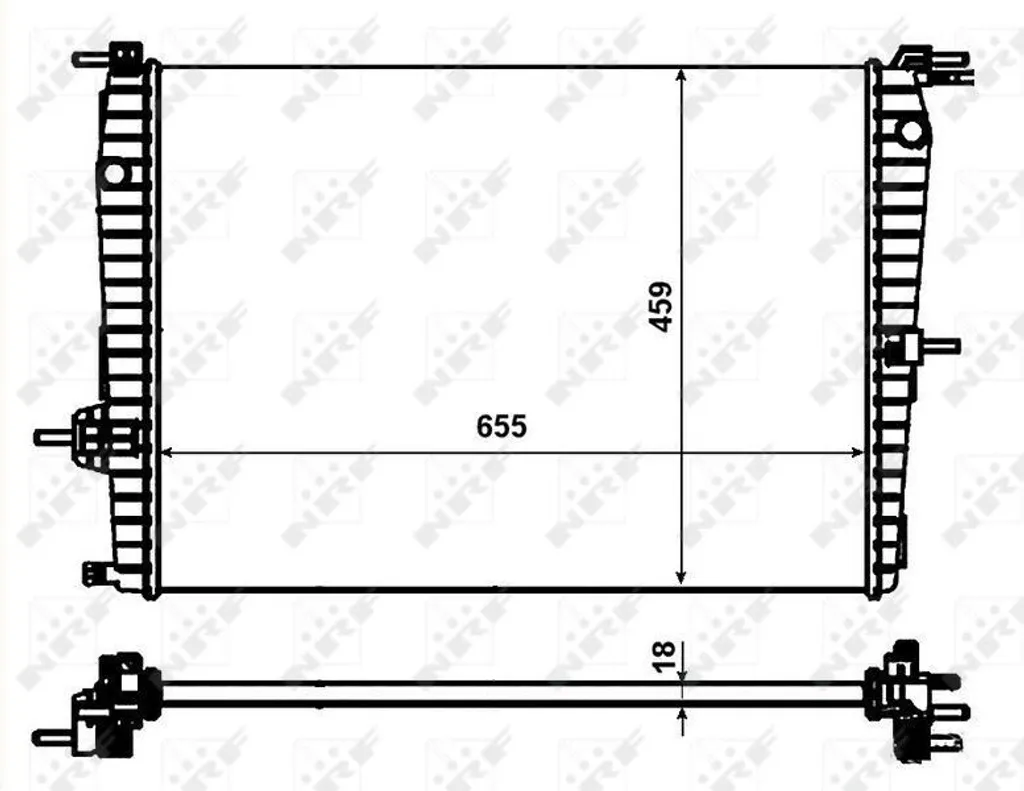 Radiateur de refroidissement pour Fluence L3 idéal remplacement panne auto