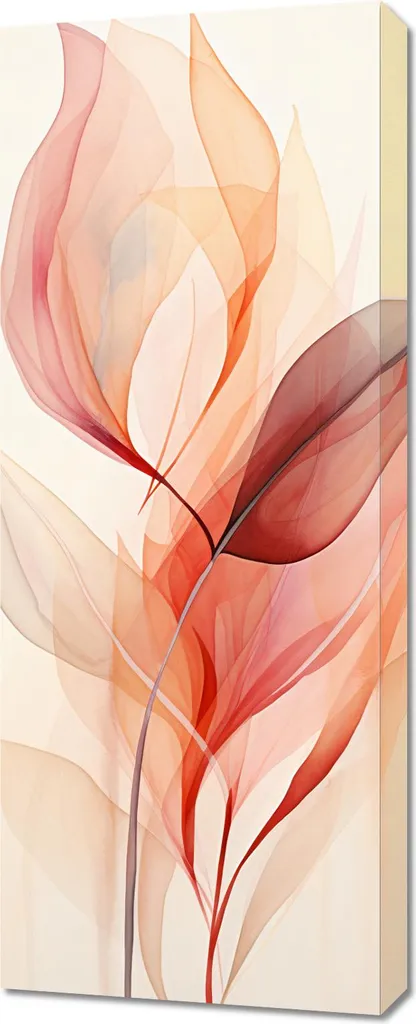 Habiller un Mur Étroit avec l'Image 40x100 cm Délicatesse éthérée Chic