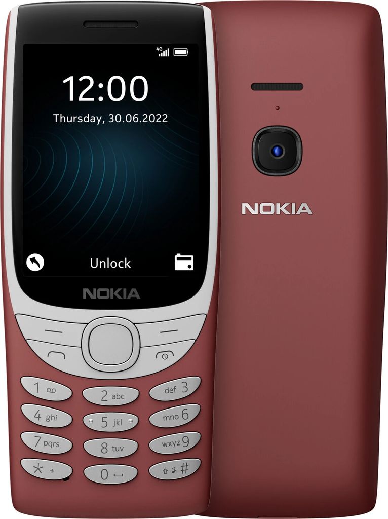 Nokia 8210 Feature Phone mit 4G-Konnektivität, großem Display, integriertem MP3-Player, kabellosem FM-Radio und klassischem Snake-Spiel (Dual-SIM...