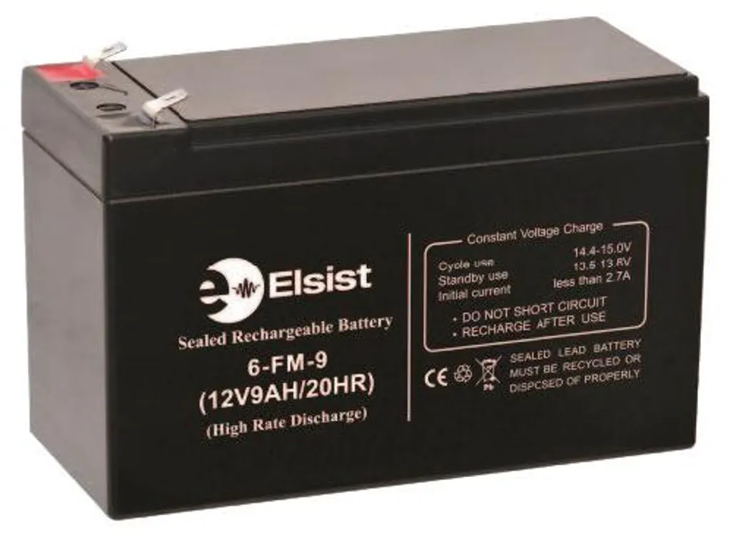 Batterie pour onduleur 12V 9Ah rechargeable - Remplacement ASI Elsist