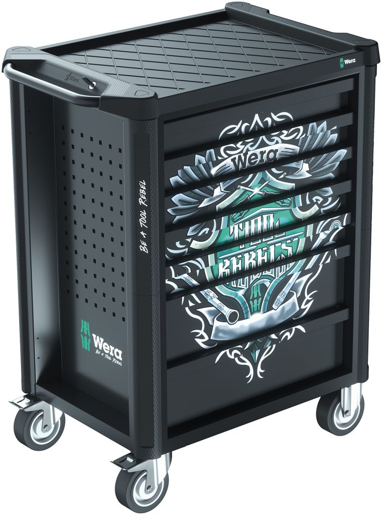 WERA Werkstattwagen Tool Rebel 94-teilig Produktbild 