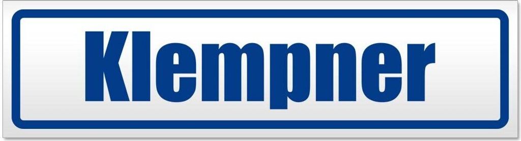 Kiwistar Klempner Magnetschild Schild magnetisch - 60cm Verkehrsblau - Magnetfolie für Auto PKW Kfz