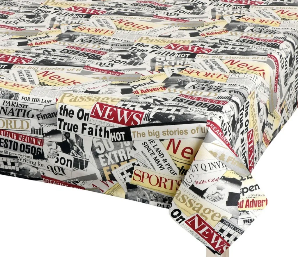 Tovaglia ADÉLA - 120x140 cm - Rosso,Nero,Bianco