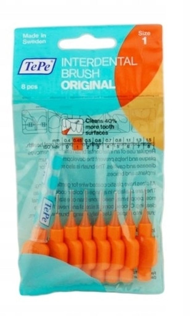 TePe, Original Szczoteczki międzyzębowe 0,45mm orange, 8 Zdjęcie produktu 