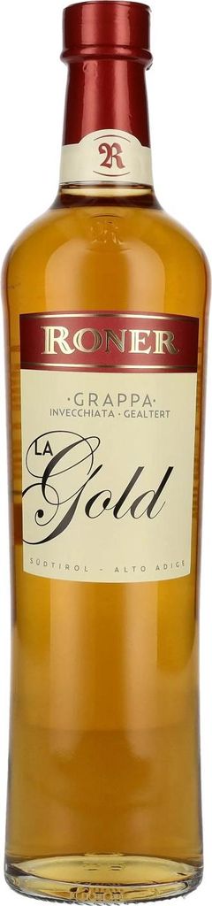 Roner Grappa La Gold 40% Vol. 0,7l Produktbild 