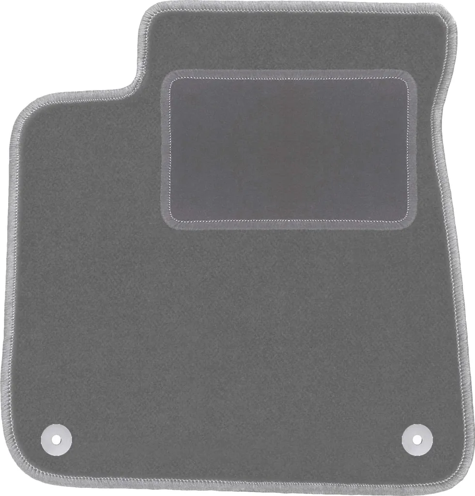 Tappetino conducente in velluto grafite compatibile con Audi A8 D4 (2009-2017, berlina) – con fissaggi – su misura