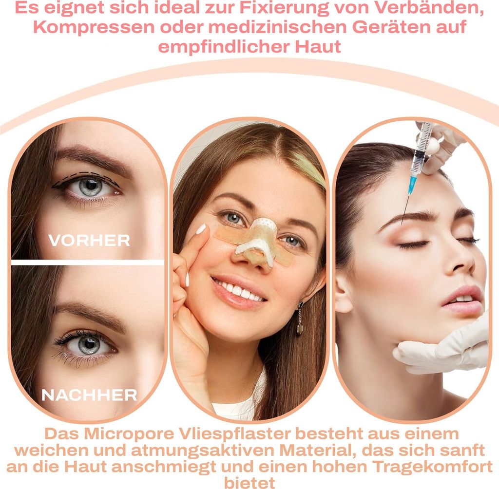 3M Micropore Vliespflaster Hypoallergen Hautfarben für Haut Produktbild 9