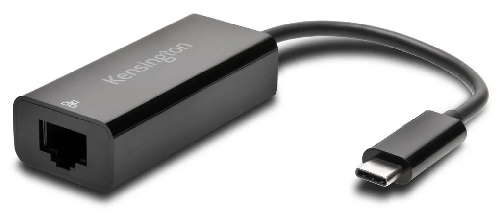 Kensington CA1100E Adaptateur USB-C vers Ethernet RJ45 Gigabit Noir